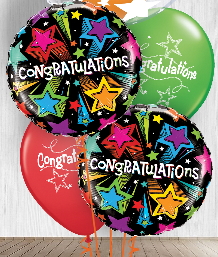 Congratulations and Well Done Balloon Bouquets